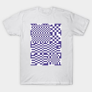 Checkerboard Pattern - Purple T-Shirt